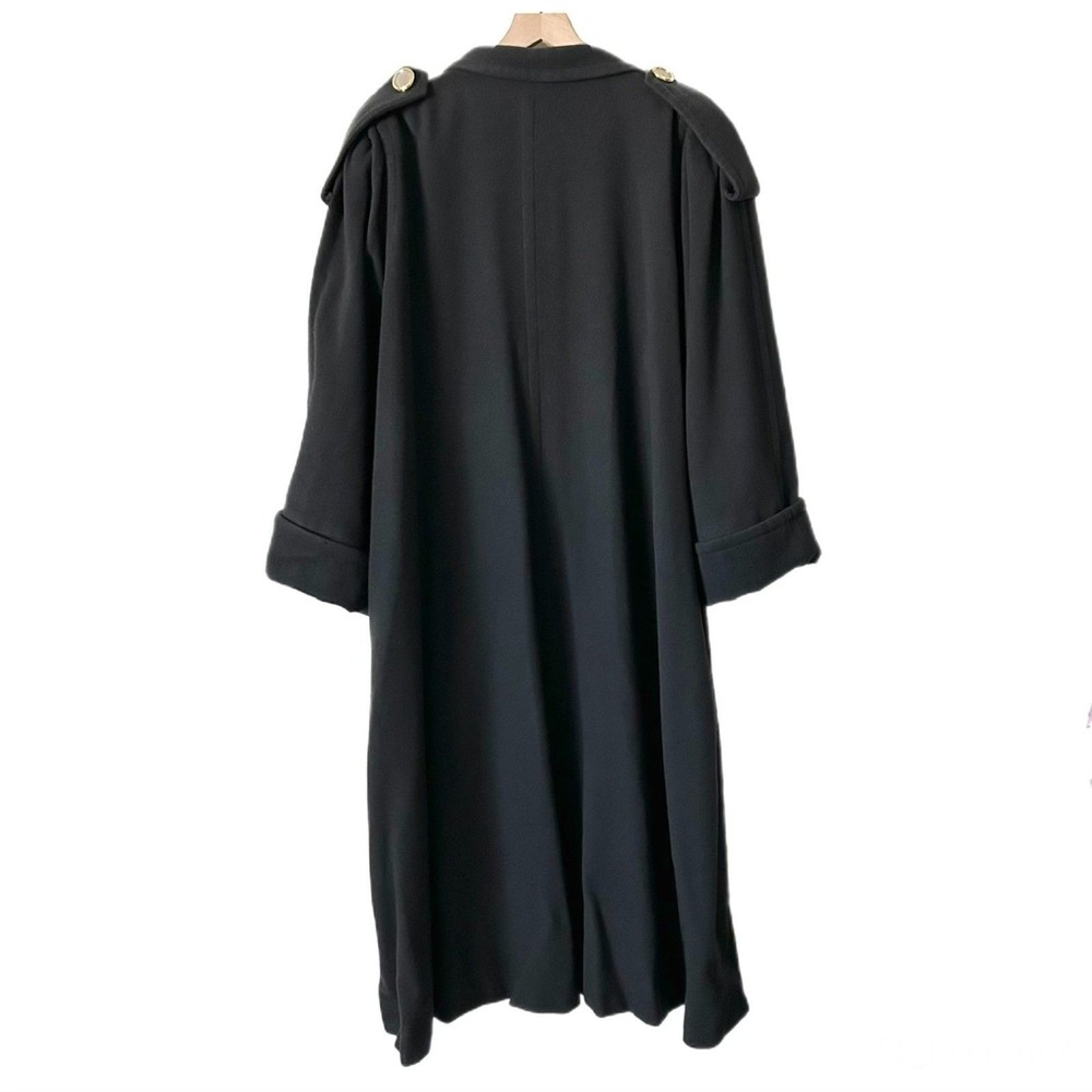 Jil Sander Black Double-Breasted Trench Coat - Picture 3 of 12